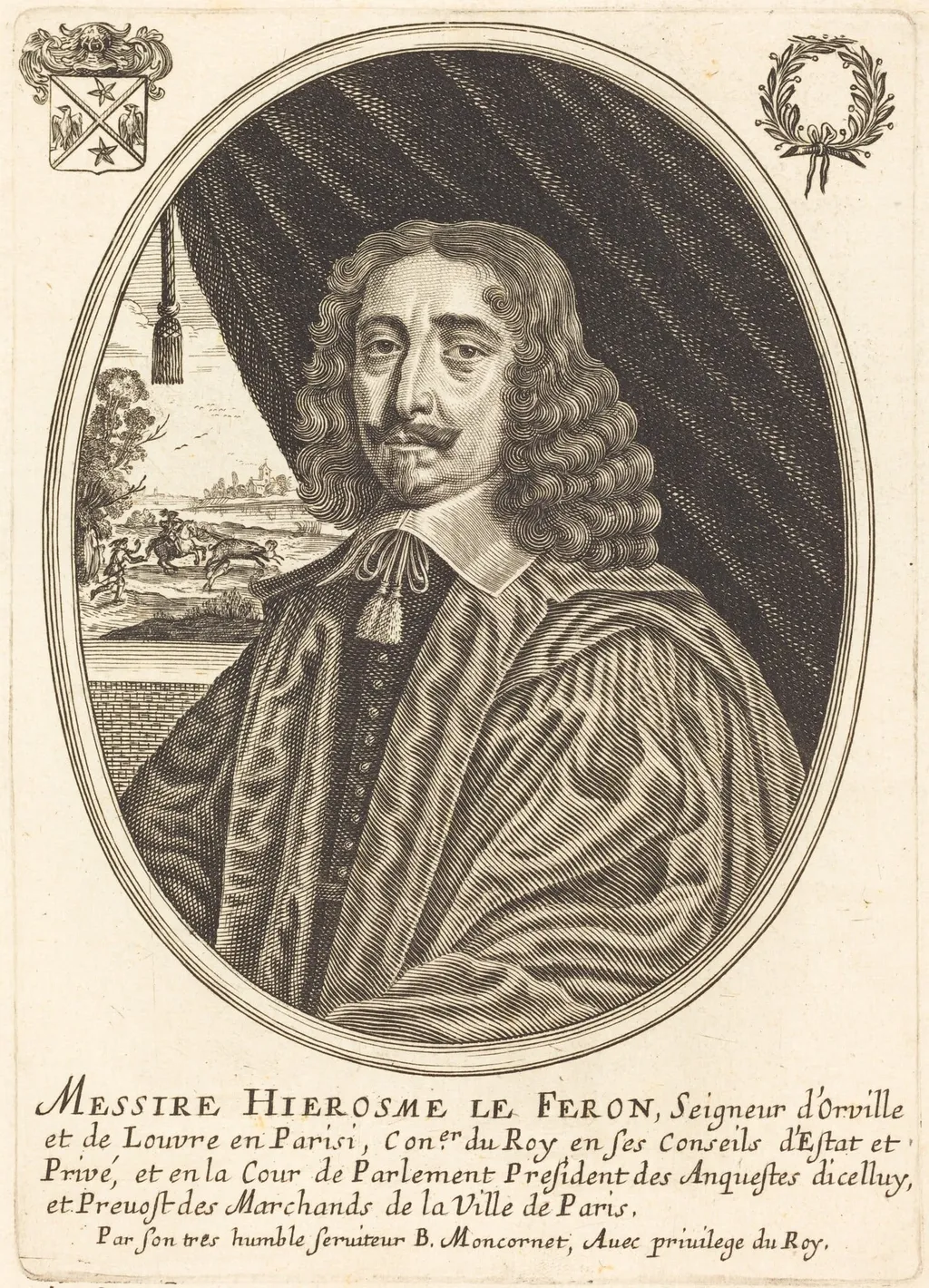 Jean Le Feron, by Balthasar Moncornet, ink, 1634