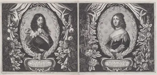 Louis XIII and Anna d'Austriche, by Balthasar Moncornet