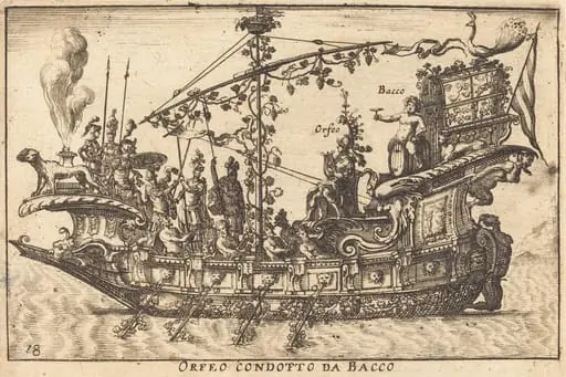 Orfeo condotto da Bacco, by Balthasar Moncornet