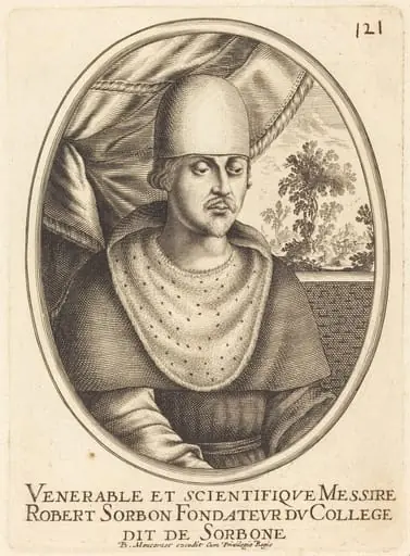 Robert de Sorbon, by Balthasar Moncornet