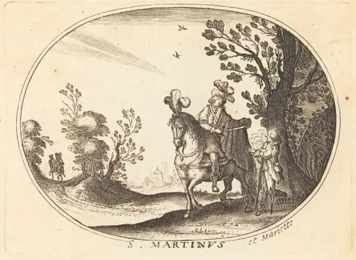 Saint Martin and the Beggar, by Balthasar Moncornet