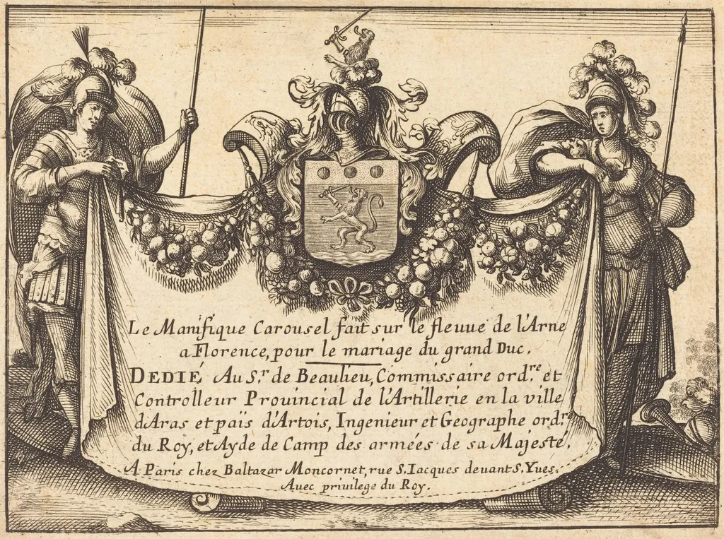 Title Page, by Balthasar Moncornet, ink, 1634