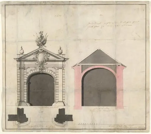 Design for a City Gate in Trier, by Balthasar Neumann