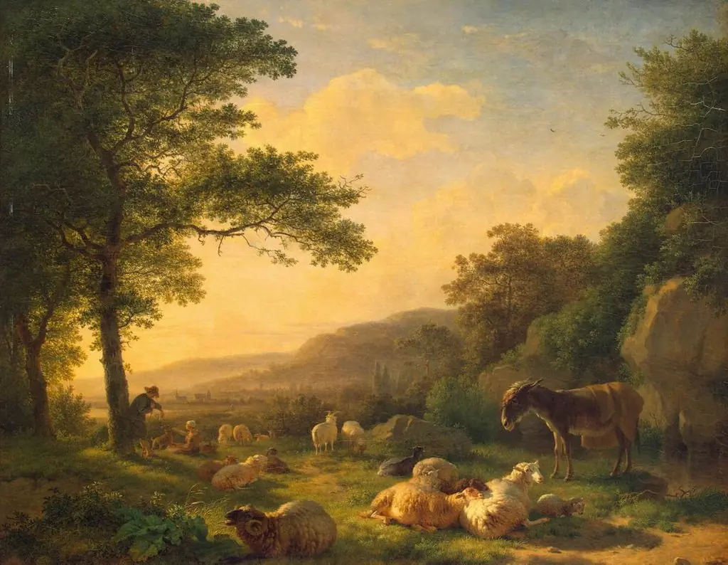 Landscape with a Flock of Sheep, by Balthasar Paul Ommeganck