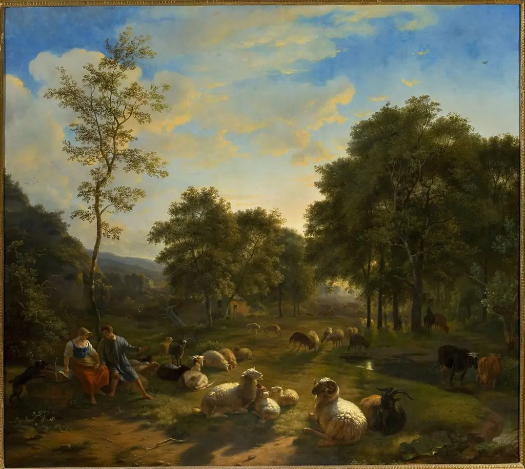 Pastoral scene, by Balthasar Paul Ommeganck