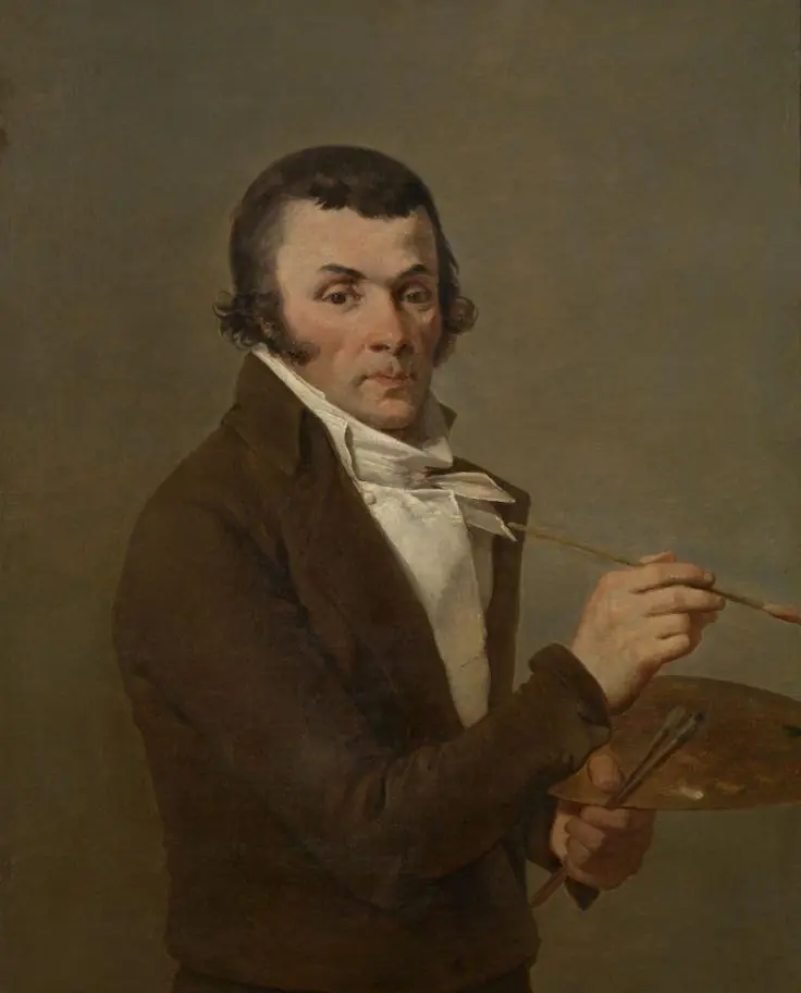 Portrait of the painter Jan Baptist Berré, by Balthasar Paul Ommeganck