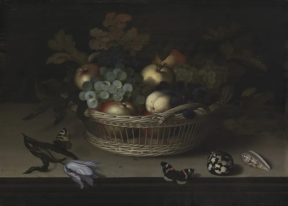 Still Life, by Balthasar van der Ast, oil, 1620