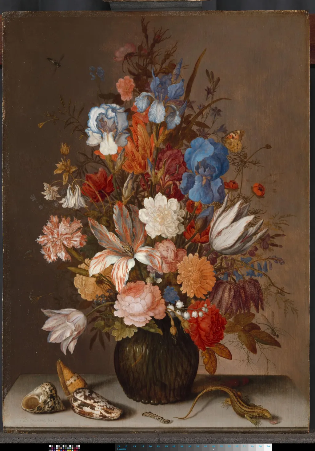 Still Life with Flowers, by Balthasar van der Ast, unspecified, 1625