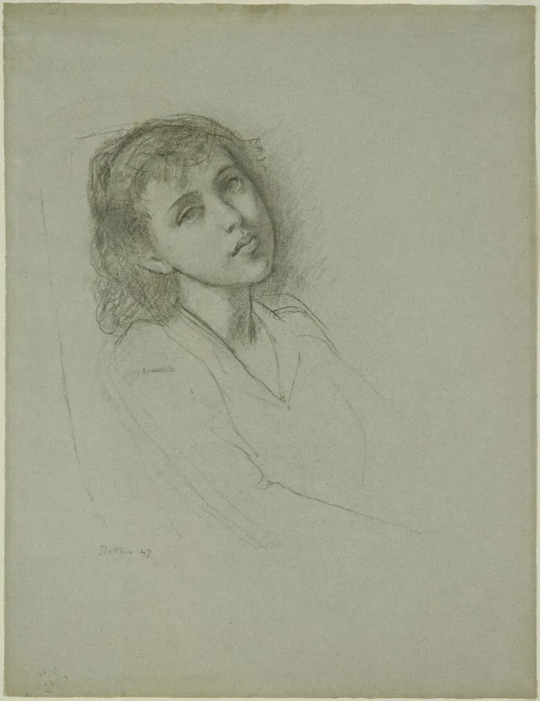 Untitled, by Balthus, chalk, 1947