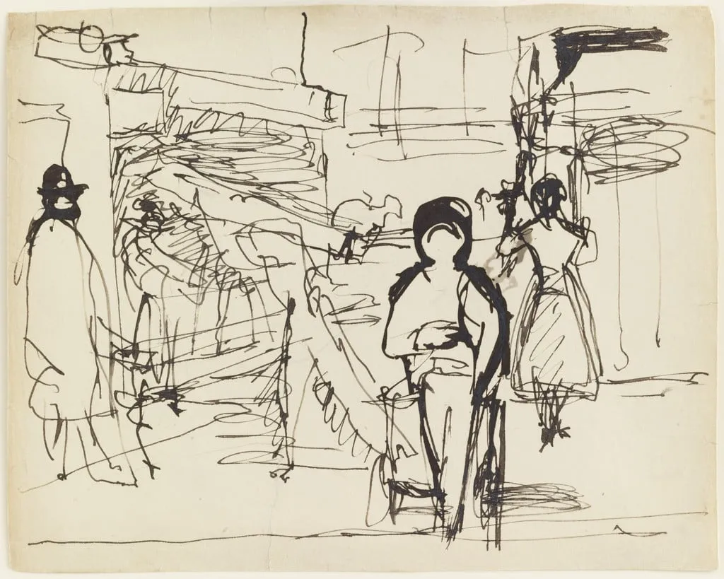 Untitled, by Balthus, ink, 1929