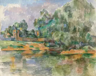 Banks of the Seine at Médan, by Paul Cézanne