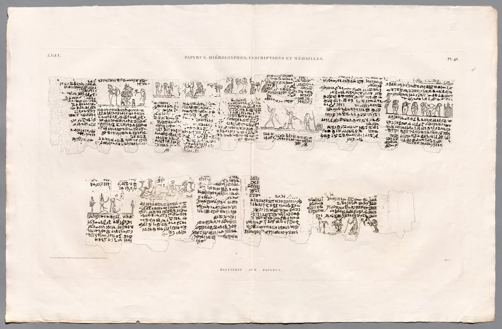 Description of Egypt: Thebes. Medynet-abou, Vol V, pl. 46, by Baptiste Bigant, 1822
