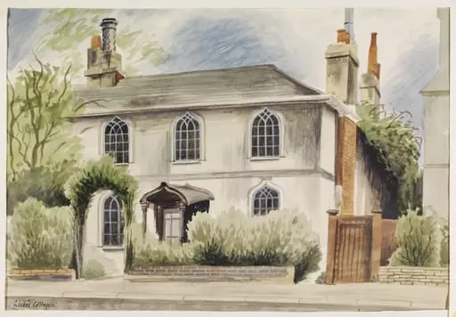 Blake's Cottages, Park Lane, Croydon, by Barbara Jones