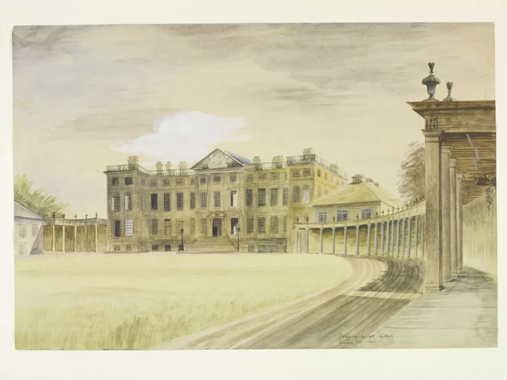 Burley-on-the-Hill, by Barbara Jones, watercolor, 1943