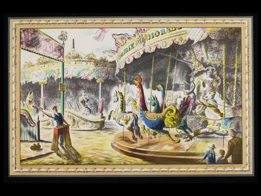 Fairground, by Barbara Jones, 1946