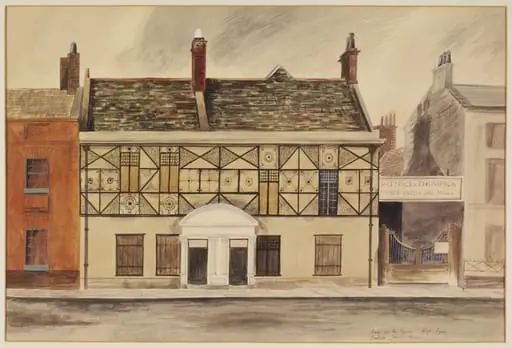 House on the Square, King's Lynn, by Barbara Jones