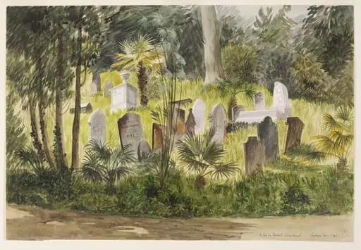 St. Just in Roseland; Churchyard, by Barbara Jones