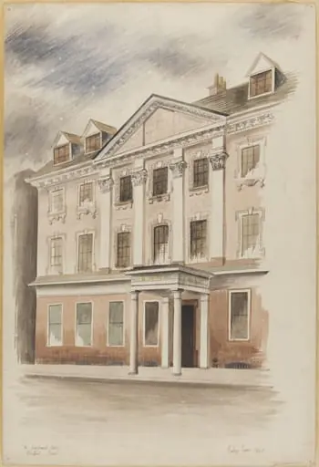 The Greyhound Hotel, Blandford, by Barbara Jones