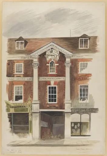 The Red Lion Hotel, Blandford, by Barbara Jones