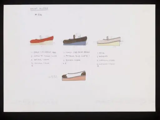 Ballet Slipper, by Barbara Nessim