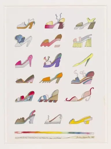 Eighteen Shoes, by Barbara Nessim