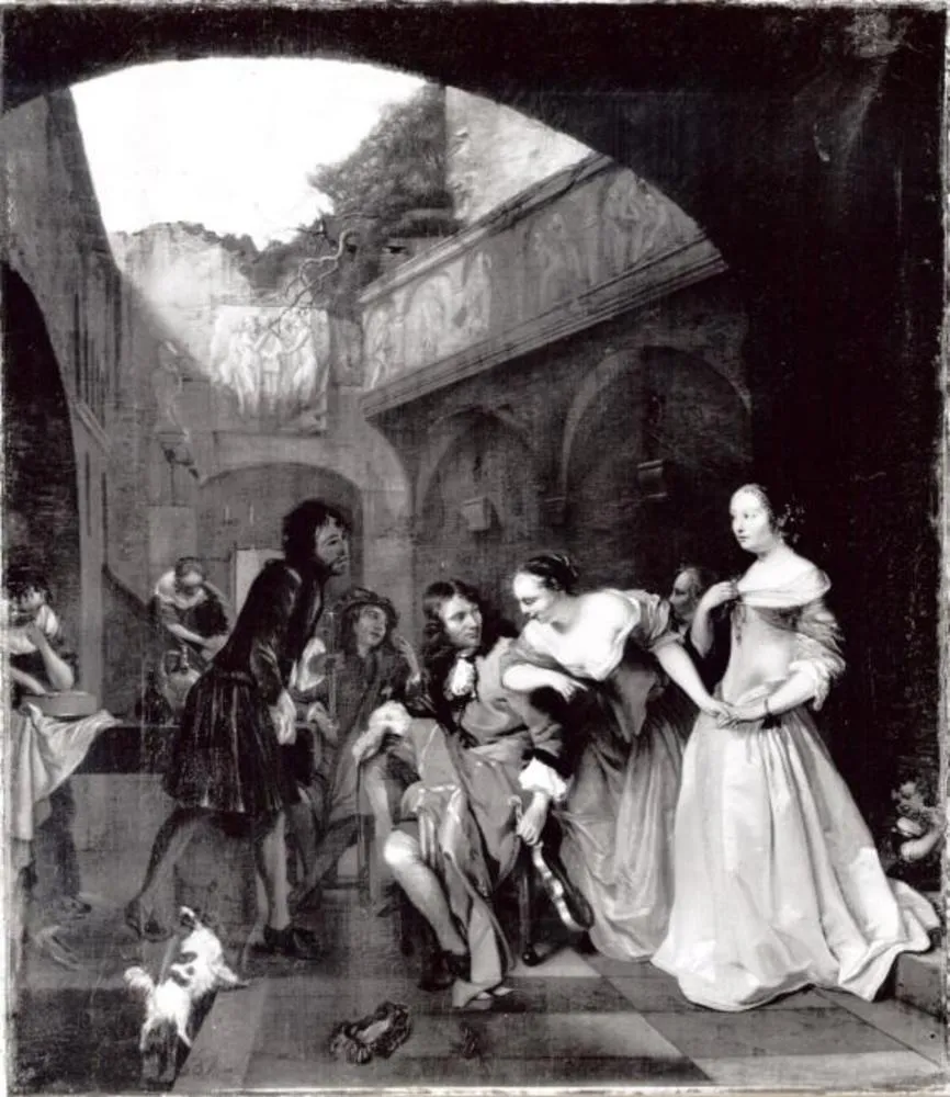 The prodigal son, by Barend Graat, oil, 1652
