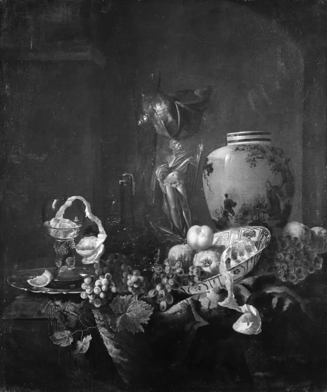 Flower Piece, by Barend van der Meer, oil, 1694