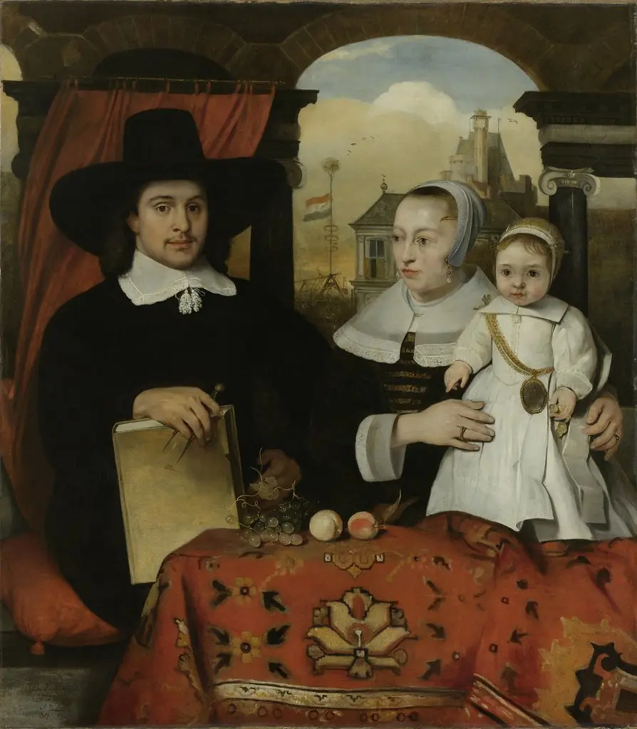 Willem van der Helm (ca 1625-75). Municipal architect of Leiden, with his wife Belytgen Cornelisdr van de Schelt and their son Leendert