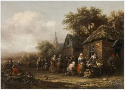 Landscape with Figures, by Barent Gael