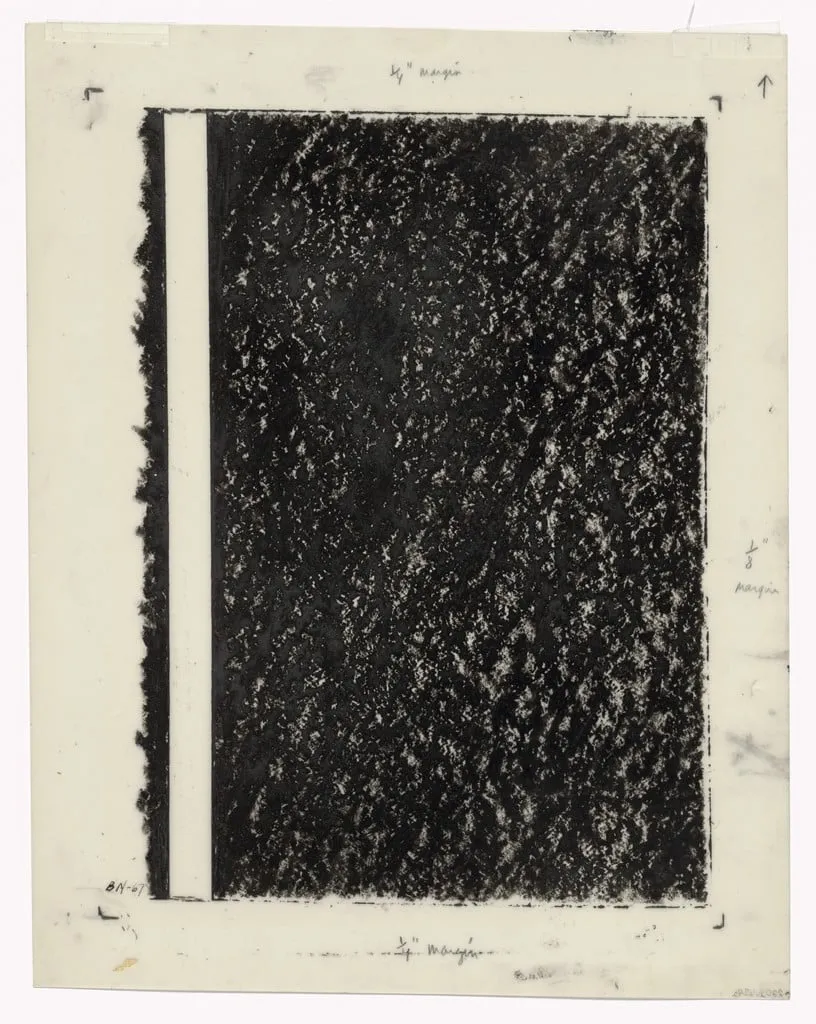 Untitled, by Barnett Newman, crayon, 1967