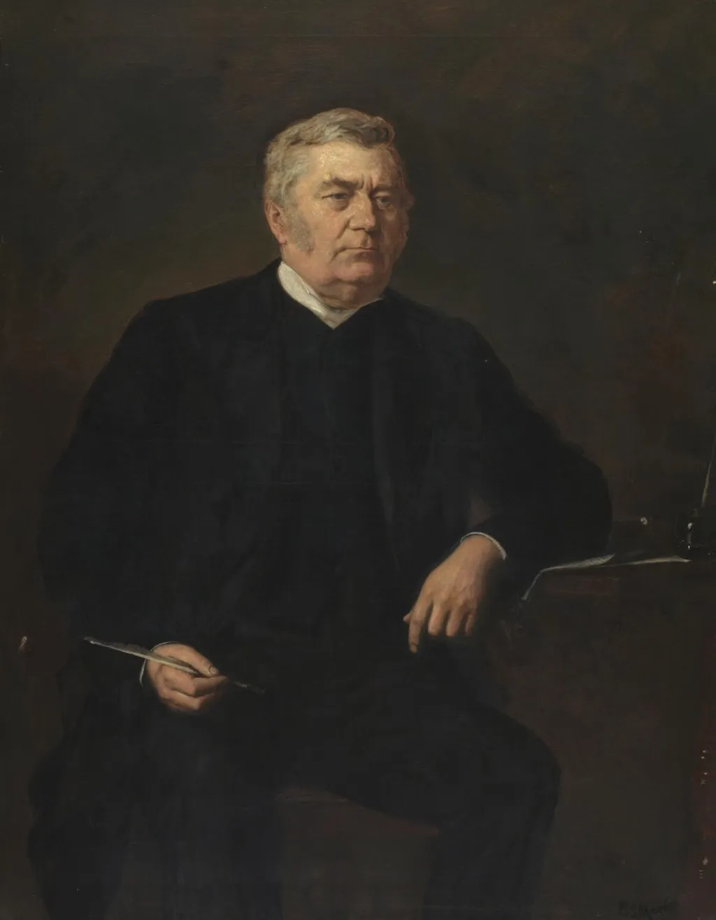 Rev. Edward Matthews, by Barnett Samuel Marks, oil, 1894