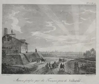 Spanish Campaign:  A Building Fortified by the French near Valladolid, by Baron Louis Albert Guillain Bacler d'Alber