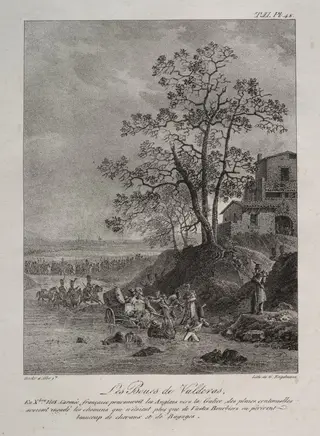 Spanish Campaign:  The Mires of Valderas, Province of Leon, by Baron Louis Albert Guillain Bacler d'Alber