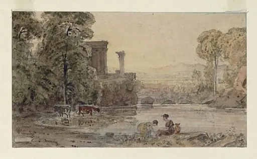 Classical landscape, by Barret
