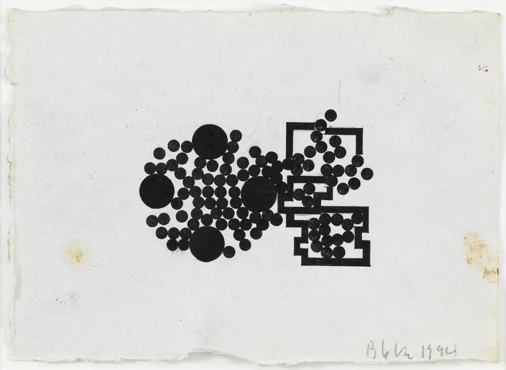 Untitled, by Barry Le Va, graphite, 1994