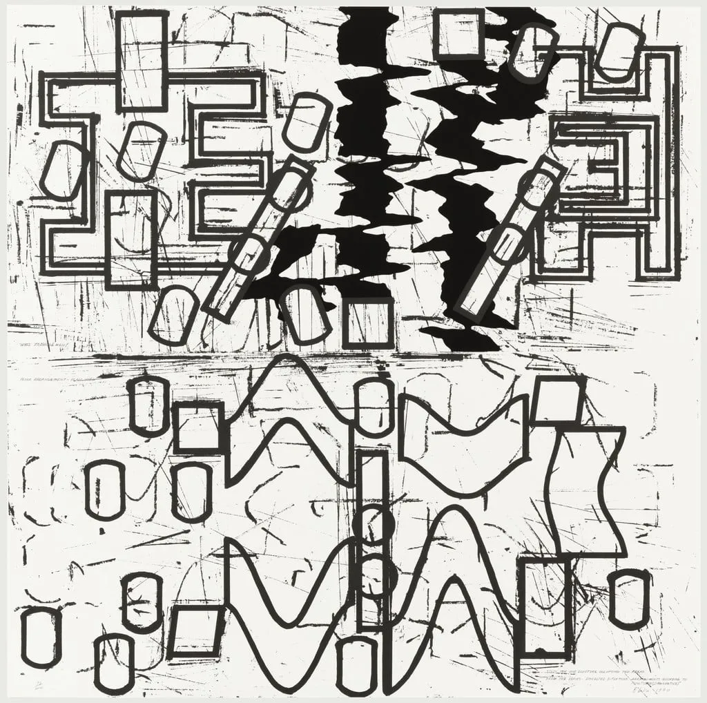 Untitled, by Barry Le Va, ink, 1990