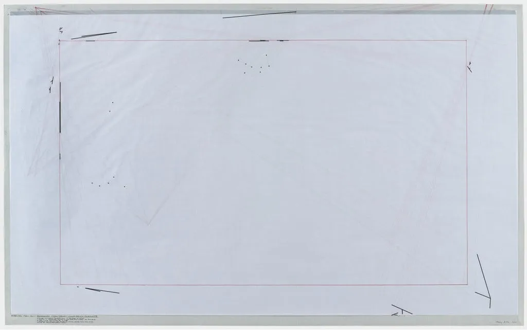 Untitled, by Barry Le Va, graphite, 1975