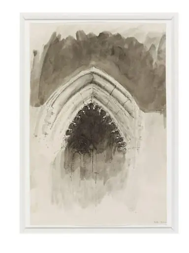 Direct Study of Gothic Arch in Great Sculpture Courts - Victoria & Albert Museum, by Barry Martin