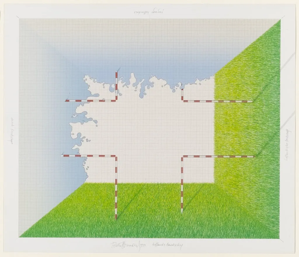Untitled, by Bart Boumans, ink, 1973