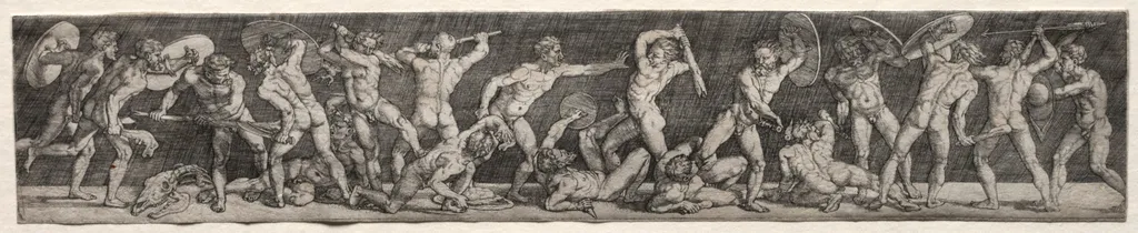 Battle of Naked Men, by Barthel Beham, 1531