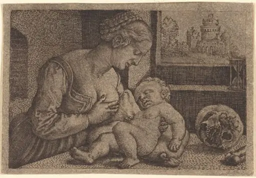 Madonna with Skull, by Barthel Beham