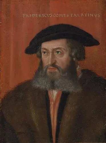 Portrait of elector Frederick II, the wise of the Palatinate", by Barthel Beham