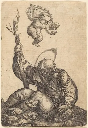 Saint Christopher, by Barthel Beham