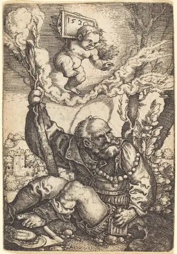 Saint Christopher, by Barthel Beham
