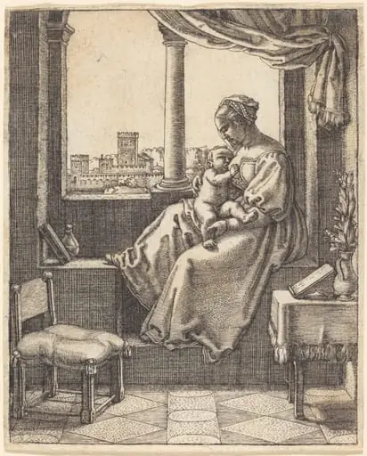 Virgin at the Window, by Barthel Beham