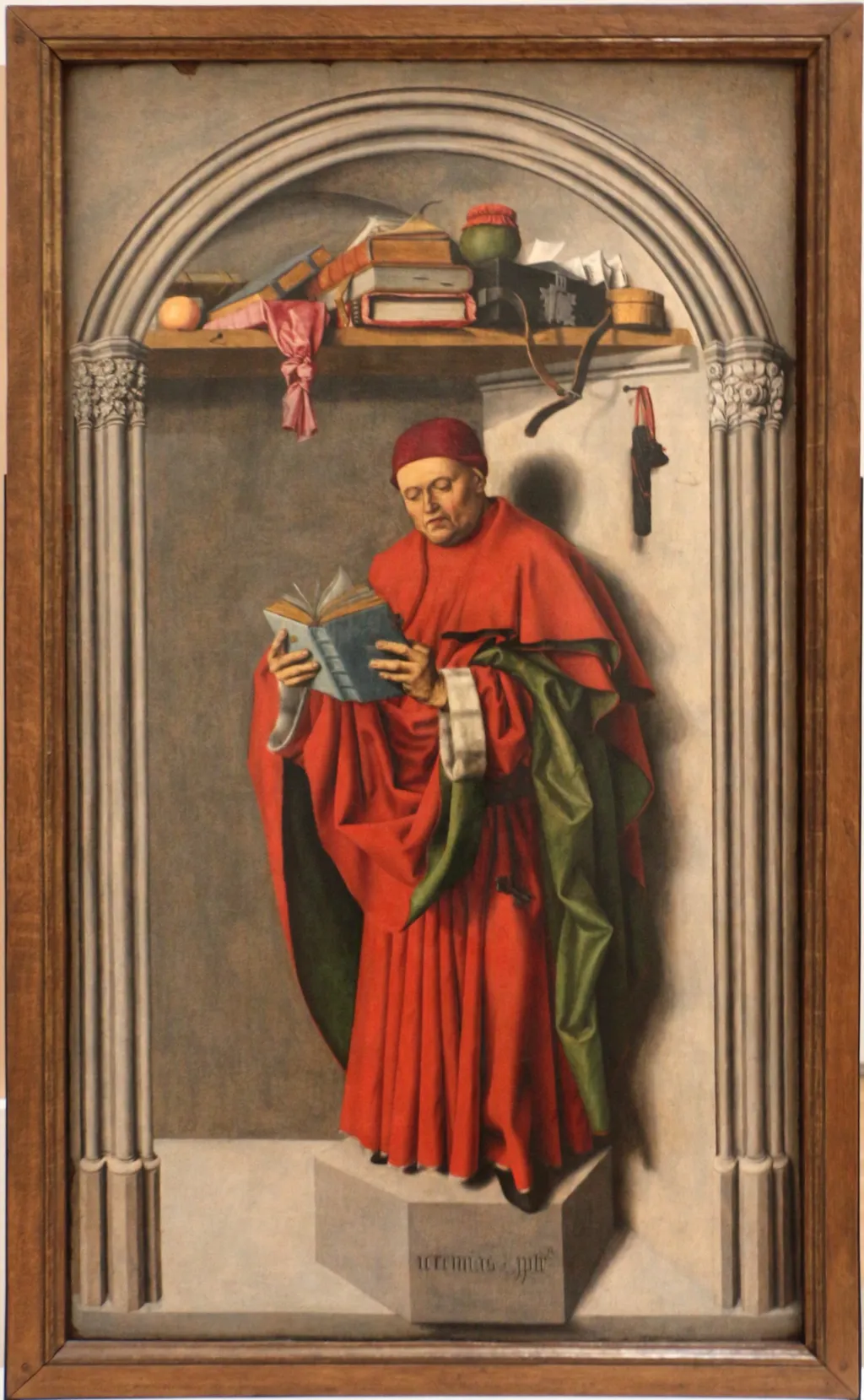 The prophet Jeremiah, by Barthélemy d'Eyck, oil, 1443