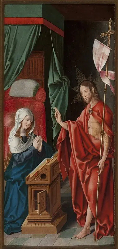 Christ appearing before Mary, by Bartholomaeus Bruyn the Elder
