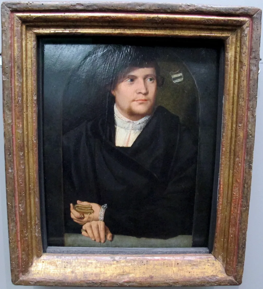 Male Portrait, by Bartholomaeus Bruyn the Elder, unspecified, 1550