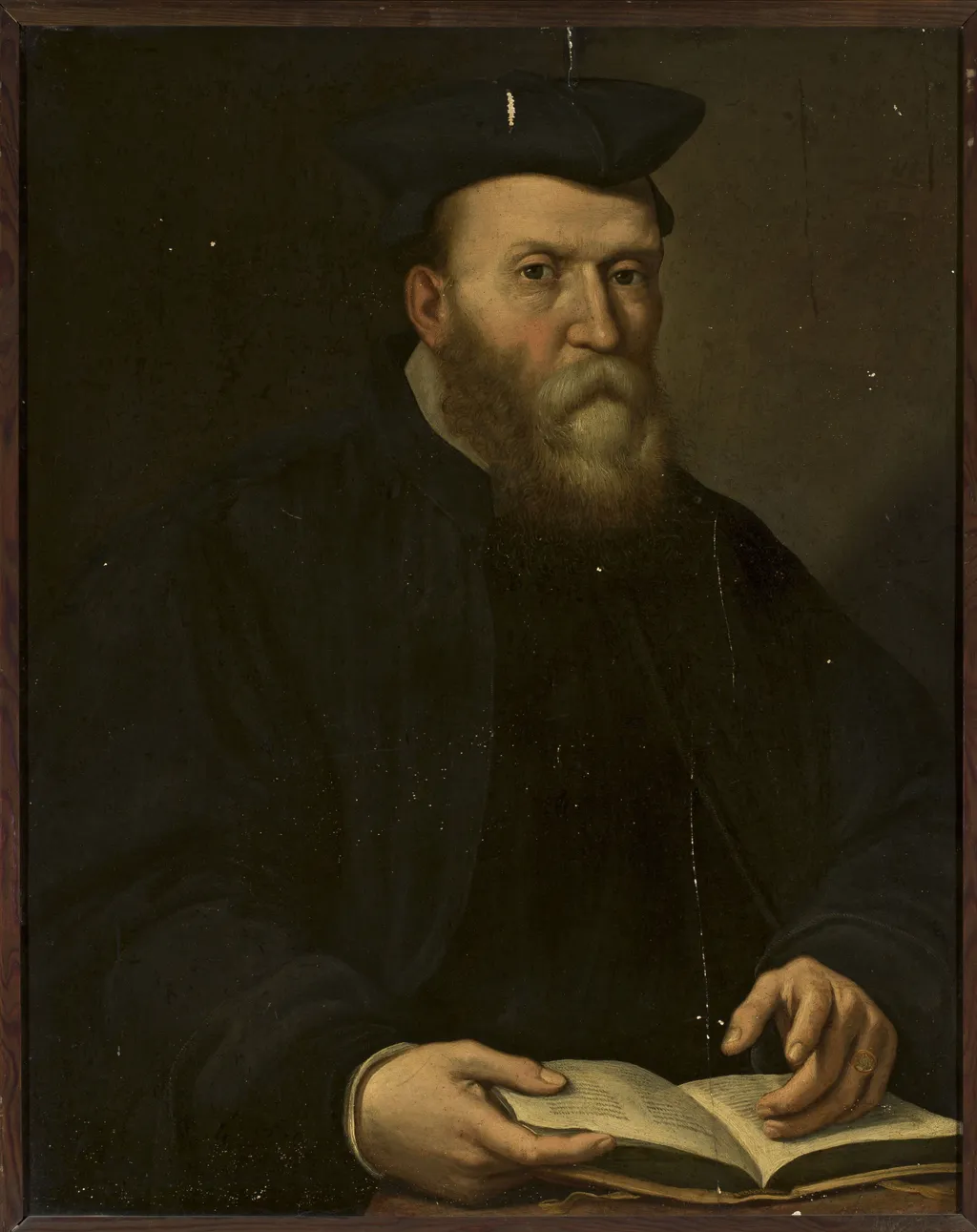 Portrait of a clergyman, by Bartholomaeus Bruyn the Elder, tempera