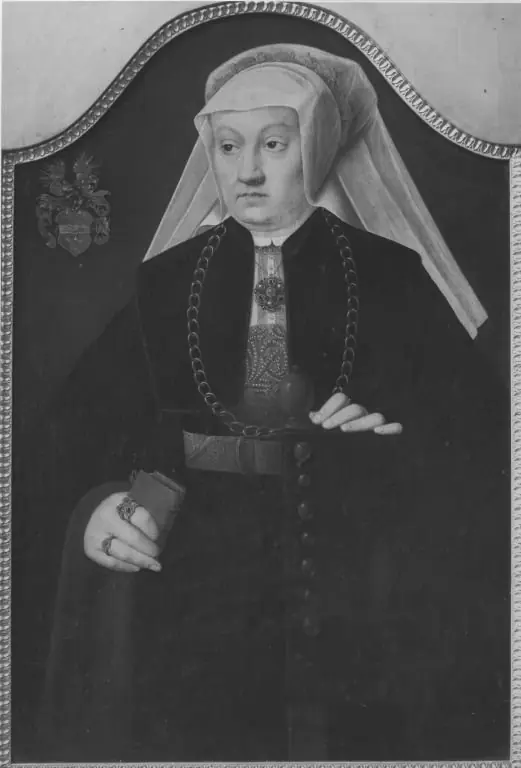 Portrait of a mother (the daughter is overpainted), by Bartholomaeus Bruyn the Elder
